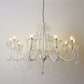 Candelabra Metal Ceiling Lighting Vintage Living Room Chandelier Light Fixture with Crystal Crown Decor Clearhalo 'Ceiling Lights' 'Chandeliers' Lighting' options 2198092