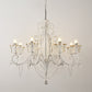 Candelabra Metal Ceiling Lighting Vintage Living Room Chandelier Light Fixture with Crystal Crown Decor Clearhalo 'Ceiling Lights' 'Chandeliers' Lighting' options 2198093