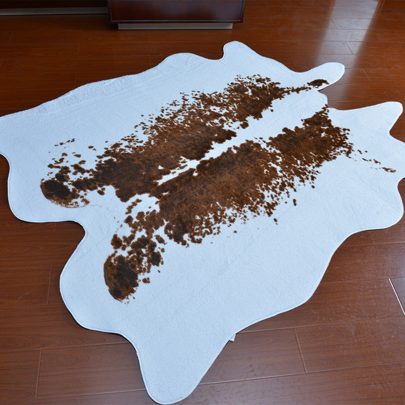 Irregular Shape Animal Skin Rug Modern Carpet Polypropylene Anti-Slip Backing Rug for Room Decor Coffee 4'7" x 6'7" Clearhalo 'Area Rug' 'Casual' 'Rugs' Rug' 2198767