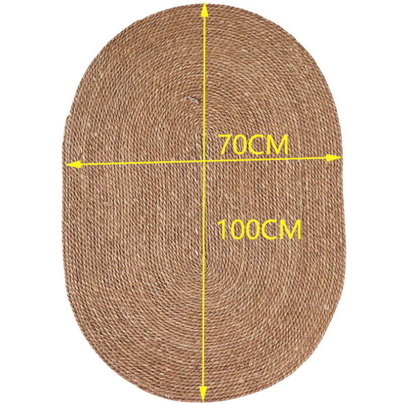 Rustic Solid Color Rug Yellow Flax Rug Easy Care Environmental Area Rug for Bedroom Clearhalo 'Area Rug' 'Rug' 2198820