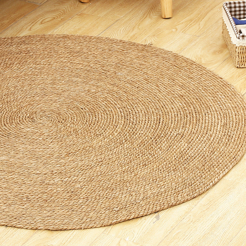 Rustic Solid Color Rug Yellow Flax Rug Easy Care Environmental Area Rug for Bedroom Clearhalo 'Area Rug' 'Rug' 2198828