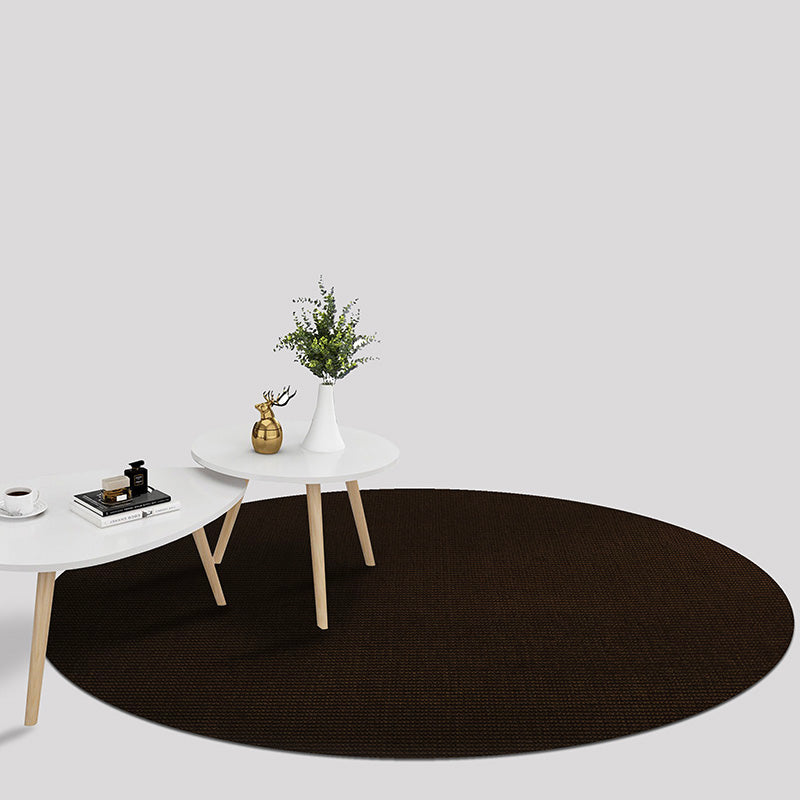 Multi Colored Plain Rug Jute Cottage Rug Machine Washable Area Carpet for Bedroom Brown Clearhalo 'Area Rug' 'Rug' 2198840