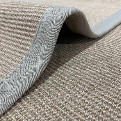 Chinoiserie Bedroom Rug Multi-Colored Plain Indoor Rug Jute Natural Fiber Easy Care Rug with Border Light Camel Clearhalo 'Area Rug' 'Rug' 2198877