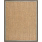 Chinoiserie Bedroom Rug Multi-Colored Plain Indoor Rug Jute Natural Fiber Easy Care Rug with Border Clearhalo 'Area Rug' 'Rug' 2198878