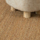 Rustic Plain Rug Multi-Colored Jute Rug Natural Fiber Handwoven Area Carpet with Border for Living Room Clearhalo 'Area Rug' 'Rug' 2198912