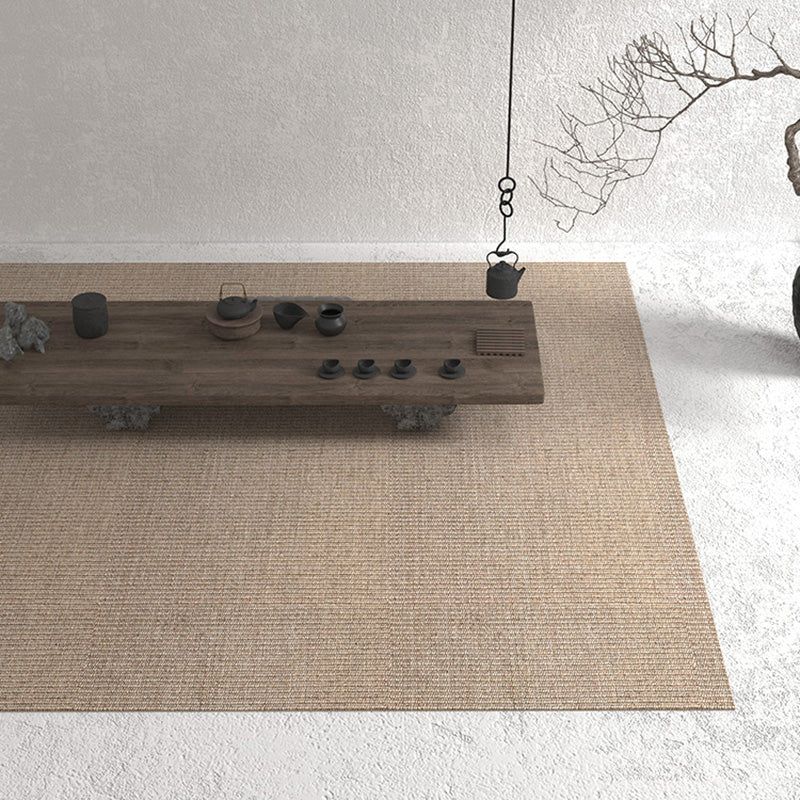 Designer Multicolor Japanese Rug Jute Plain Rug Anti-Slip Backing Natural Fiber Hand Twisted Area Rug for Bedroom Clearhalo 'Area Rug' 'Rug' 2198913