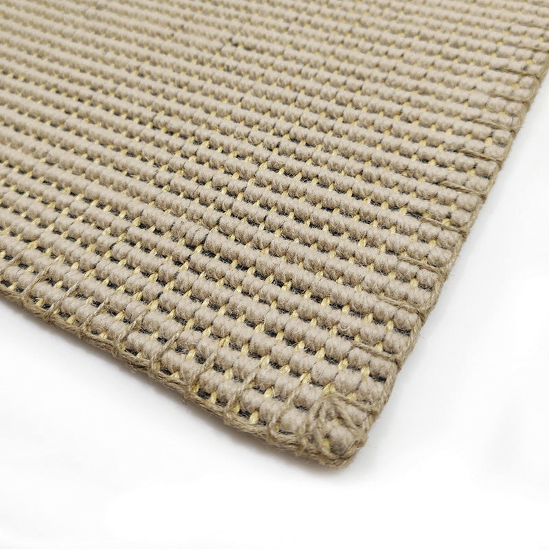 Cottage Solid Color Rug Multi Color Jute Rug Washable Natural Fiber Weaving Carpet for Bedroom Khaki Clearhalo 'Area Rug' 'Rug' 2198924