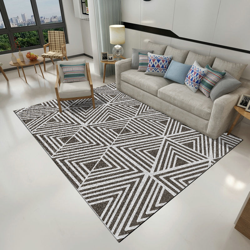 Decorative Nordic Indoor Rug Multi Color Geometric Carpet Pet Friendly Machine Washable Anti-Slip Rug for Sitting Room Clearhalo 'Area Rug' 'Modern' 'Rugs' Rug' 2199090