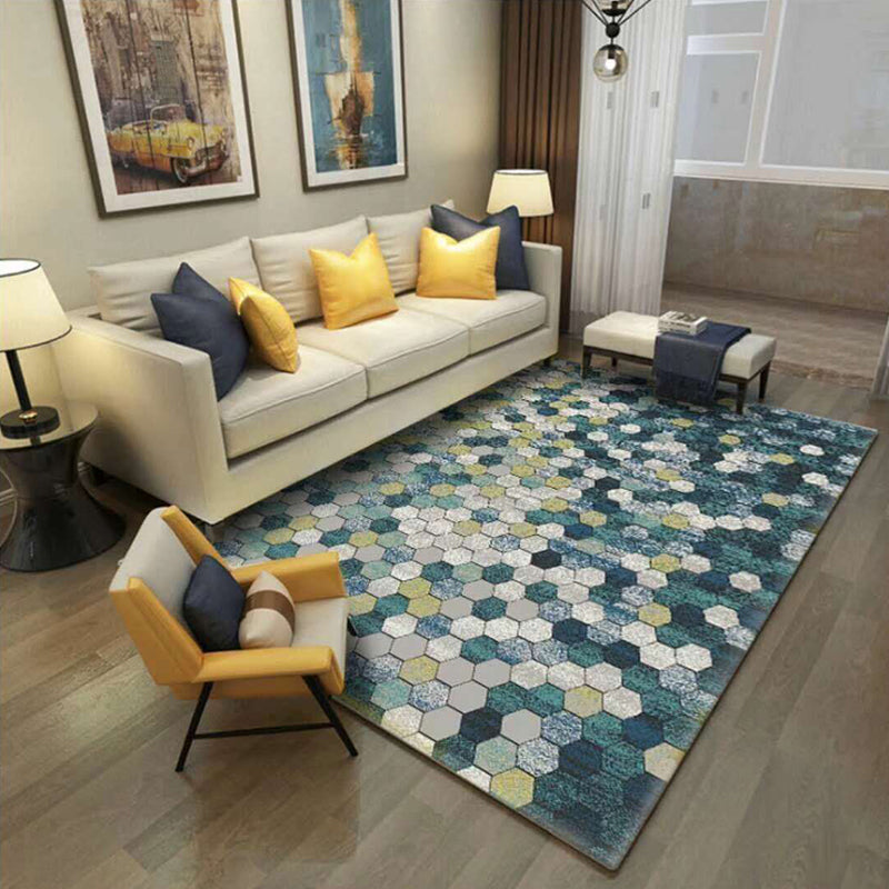 Decorative Nordic Indoor Rug Multi Color Geometric Carpet Pet Friendly Machine Washable Anti-Slip Rug for Sitting Room Clearhalo 'Area Rug' 'Modern' 'Rugs' Rug' 2199096
