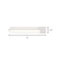 Adjustable Acrylic Shaded Linear Wall Sconce Simplicity LED Black/White Wall Mounted Light Fixture, Warm/White Light Clearhalo 'Modern wall lights' 'Modern' 'Wall Lamps & Sconces' 'Wall Lights' Lighting' 219910