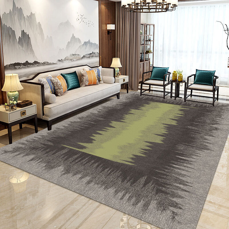 Modern Home Decorative Rug Multi Colored Geometry Area Rug Polypropylene Washable Stain Resistant Non-Slip Backing Rug Clearhalo 'Area Rug' 'Modern' 'Rugs' Rug' 2199206