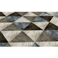 Modern Home Decorative Rug Multi Colored Geometry Area Rug Polypropylene Washable Stain Resistant Non-Slip Backing Rug Clearhalo 'Area Rug' 'Modern' 'Rugs' Rug' 2199209