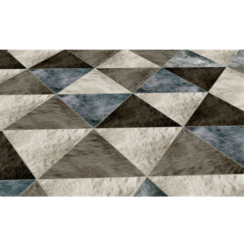 Modern Home Decorative Rug Multi Colored Geometry Area Rug Polypropylene Washable Stain Resistant Non-Slip Backing Rug Clearhalo 'Area Rug' 'Modern' 'Rugs' Rug' 2199209