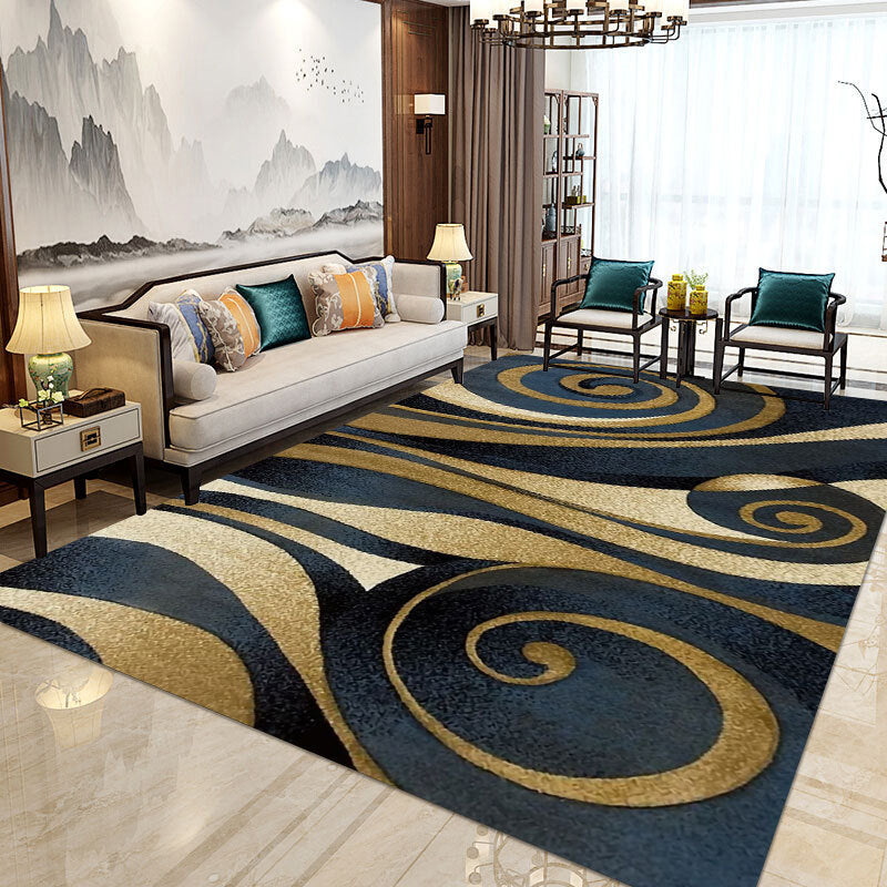 Modern Home Decorative Rug Multi Colored Geometry Area Rug Polypropylene Washable Stain Resistant Non-Slip Backing Rug Clearhalo 'Area Rug' 'Modern' 'Rugs' Rug' 2199233