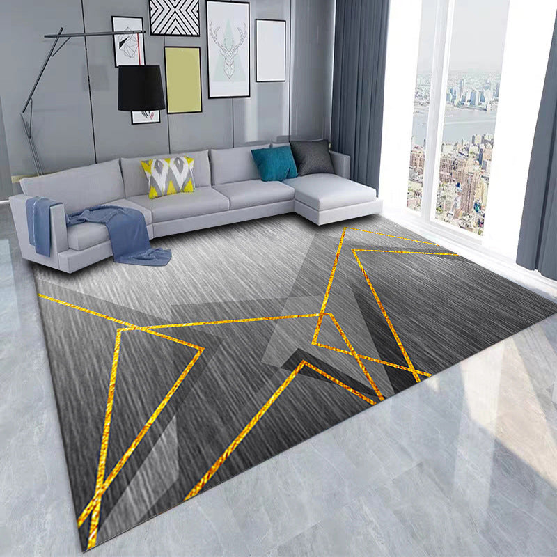 Luxe Geometric Rug Multicolor Minimalist Rug Synthetics Pet Friendly Machine Washable Anti-Slip Backing Rug for Home Decor Clearhalo 'Area Rug' 'Modern' 'Rugs' Rug' 2199234