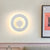Black/White Super Thin Wall Sconce Light Modern Acrylic Living Room Wall Lighting Fixture, Warm/White Light - White - Clearhalo - 'Modern wall lights' - 'Modern' - 'Wall Lamps & Sconces' - 'Wall Lights' - Lighting' - 219930