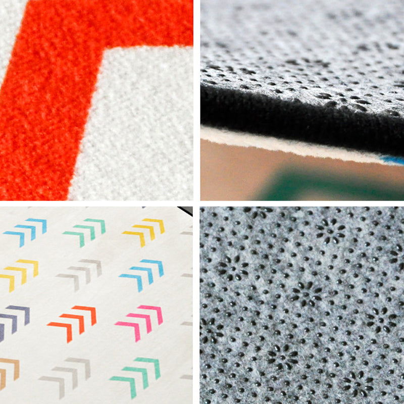 Modern Bedroom Area Rug Multi Color Geometry Arrow Print Rug Polypropylene Washable Pet Friendly Anti-Slip Rug Clearhalo 'Area Rug' 'Modern' 'Rugs' Rug' 2199438