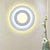Minimal Acrylic Round/Square Wall Light Sconce Energy-Saving LED White Wall Lamp, Warm/White Light White Round Clearhalo 'Modern wall lights' 'Modern' 'Wall Lamps & Sconces' 'Wall Lights' Lighting' 219944