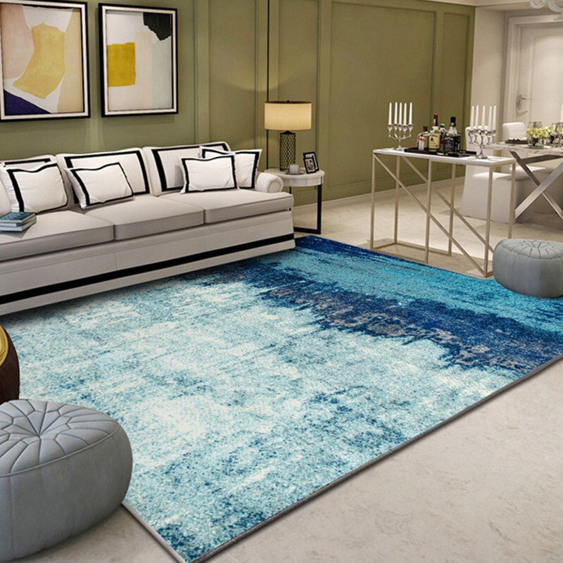 Multi Color Nordic Indoor Rug Synthetics Colorblock Abstract Geometric Carpet Non-Slip Washable Pet Friendly Rug for Home Clearhalo 'Area Rug' 'Modern' 'Rugs' Rug' 2199506