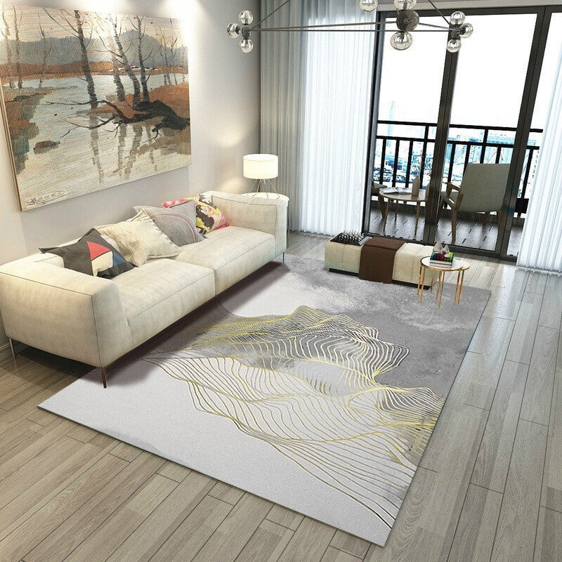 Multi Color Nordic Indoor Rug Synthetics Colorblock Abstract Geometric Carpet Non-Slip Washable Pet Friendly Rug for Home Clearhalo 'Area Rug' 'Modern' 'Rugs' Rug' 2199508