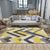 Multi Color Nordic Indoor Rug Synthetics Colorblock Abstract Geometric Carpet Non-Slip Washable Pet Friendly Rug for Home Yellow Clearhalo 'Area Rug' 'Modern' 'Rugs' Rug' 2199510