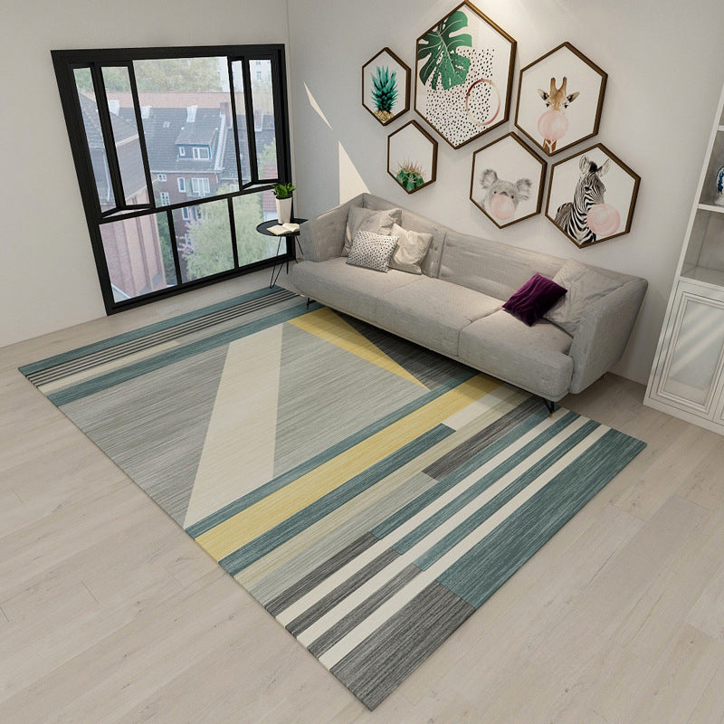 Novelty Modern Style Rug Multicolor Geometry Area Rug Stain Resistant Machine Washable Non-Slip Rug for Sitting Room Clearhalo 'Area Rug' 'Modern' 'Rugs' Rug' 2199613