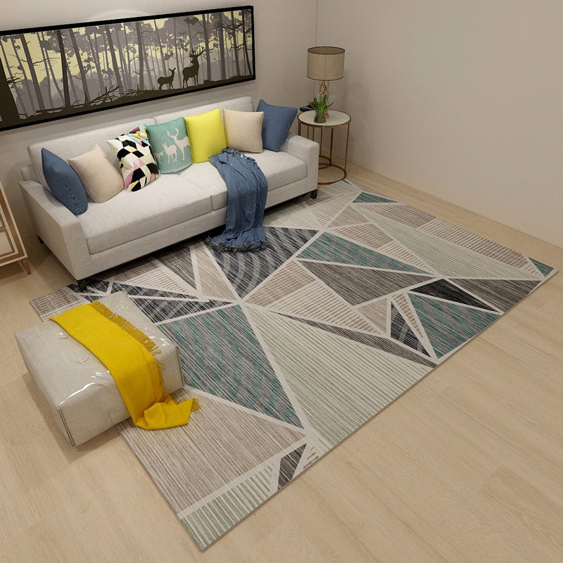 Novelty Modern Style Rug Multicolor Geometry Area Rug Stain Resistant Machine Washable Non-Slip Rug for Sitting Room Clearhalo 'Area Rug' 'Modern' 'Rugs' Rug' 2199614