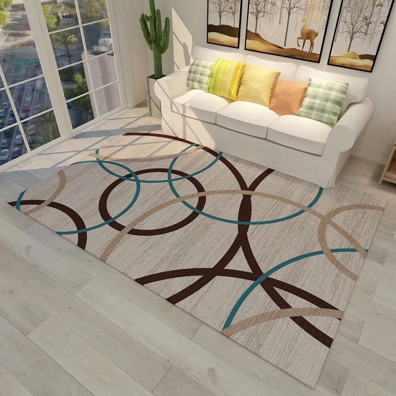 Novelty Modern Style Rug Multicolor Geometry Area Rug Stain Resistant Machine Washable Non-Slip Rug for Sitting Room Clearhalo 'Area Rug' 'Modern' 'Rugs' Rug' 2199621