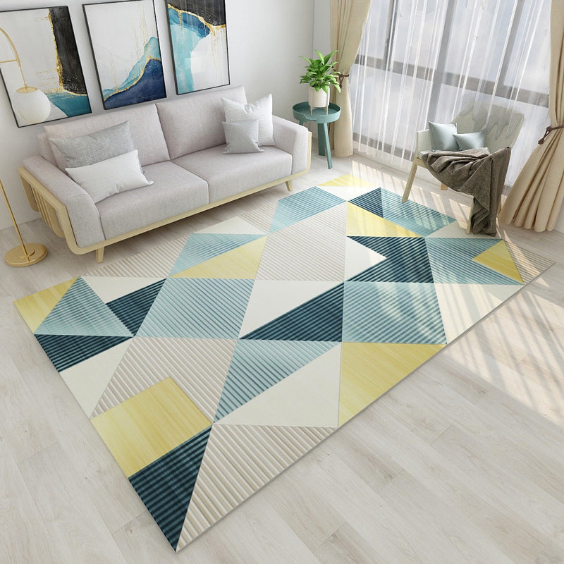 Novelty Modern Style Rug Multicolor Geometry Area Rug Stain Resistant Machine Washable Non-Slip Rug for Sitting Room Clearhalo 'Area Rug' 'Modern' 'Rugs' Rug' 2199631
