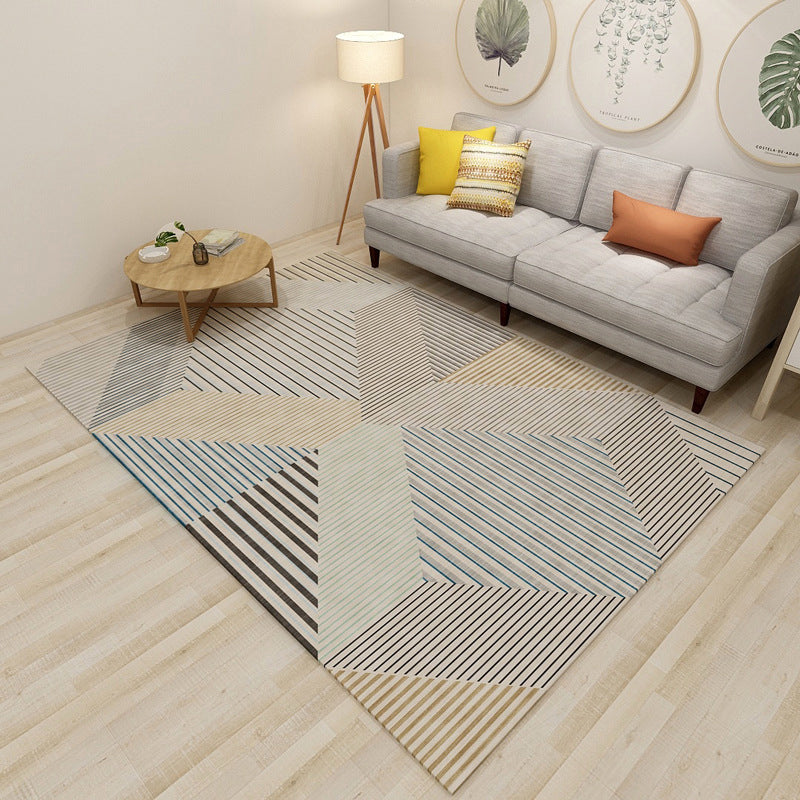 Novelty Modern Style Rug Multicolor Geometry Area Rug Stain Resistant Machine Washable Non-Slip Rug for Sitting Room Clearhalo 'Area Rug' 'Modern' 'Rugs' Rug' 2199633