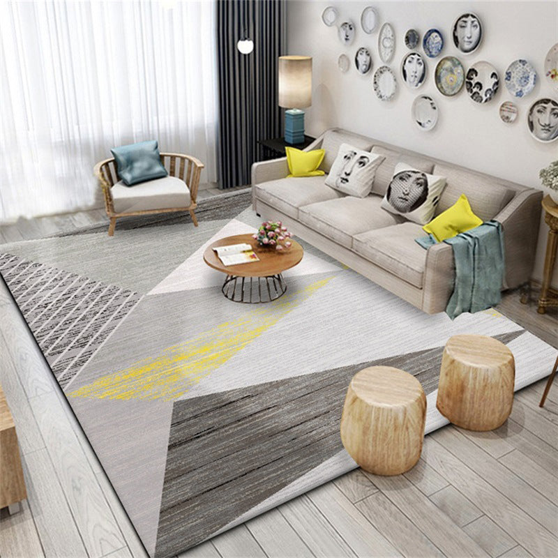 Modern Geometry Colorblock Rug Multi-Color Polyester Carpet Pet Friendly Anti-Slip Backing Washable Rug for Room Clearhalo 'Area Rug' 'Modern' 'Rugs' Rug' 2199685