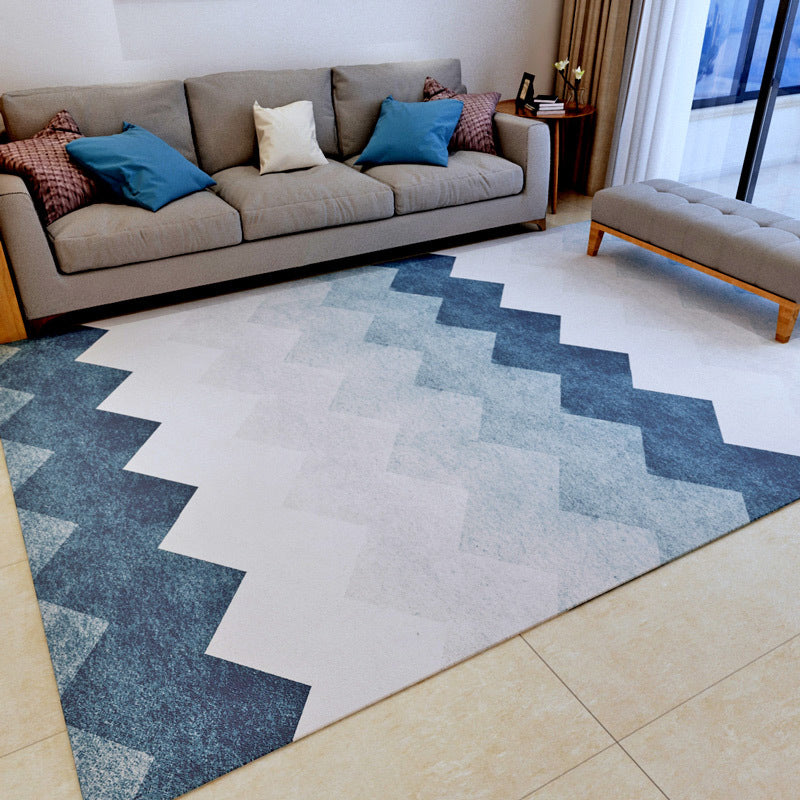 Modern Geometry Colorblock Rug Multi-Color Polyester Carpet Pet Friendly Anti-Slip Backing Washable Rug for Room Clearhalo 'Area Rug' 'Modern' 'Rugs' Rug' 2199695