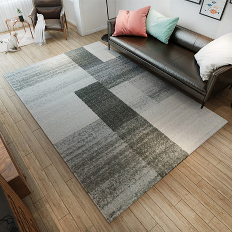Modern Geometry Colorblock Rug Multi-Color Polyester Carpet Pet Friendly Anti-Slip Backing Washable Rug for Room Clearhalo 'Area Rug' 'Modern' 'Rugs' Rug' 2199700