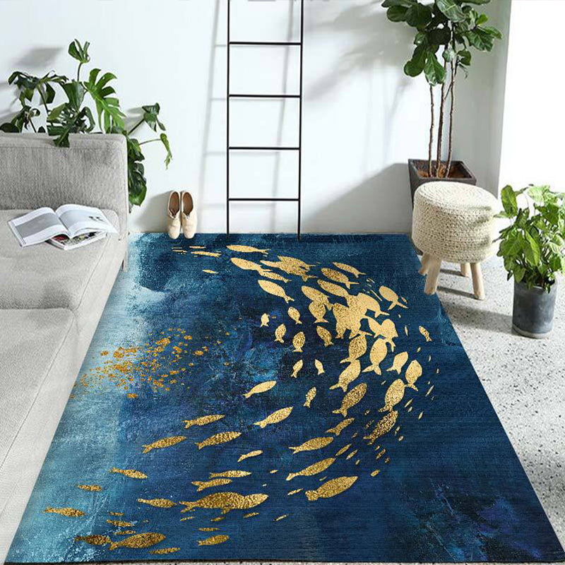 Modern Geometry Colorblock Rug Multi-Color Polyester Carpet Pet Friendly Anti-Slip Backing Washable Rug for Room Clearhalo 'Area Rug' 'Modern' 'Rugs' Rug' 2199704