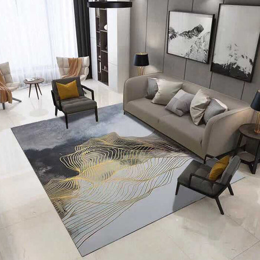 Modern Geometry Colorblock Rug Multi-Color Polyester Carpet Pet Friendly Anti-Slip Backing Washable Rug for Room Clearhalo 'Area Rug' 'Modern' 'Rugs' Rug' 2199705