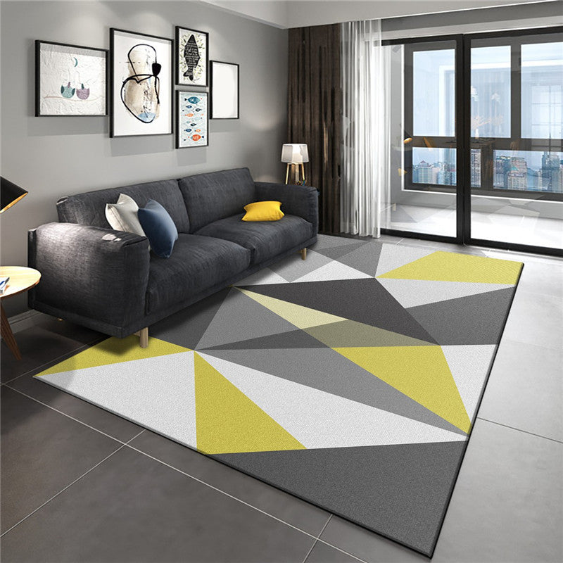 Modern Geometry Colorblock Rug Multi-Color Polyester Carpet Pet Friendly Anti-Slip Backing Washable Rug for Room Clearhalo 'Area Rug' 'Modern' 'Rugs' Rug' 2199708