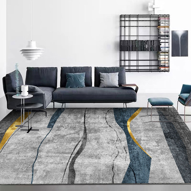 Contemporary Lounge Rug Multicolor Heathered Geometric Rug Polypropylene Stain Resistant Machine Washable Anti-Slip Rug Clearhalo 'Area Rug' 'Modern' 'Rugs' Rug' 2199723