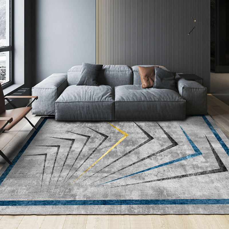 Contemporary Lounge Rug Multicolor Heathered Geometric Rug Polypropylene Stain Resistant Machine Washable Anti-Slip Rug Clearhalo 'Area Rug' 'Modern' 'Rugs' Rug' 2199726