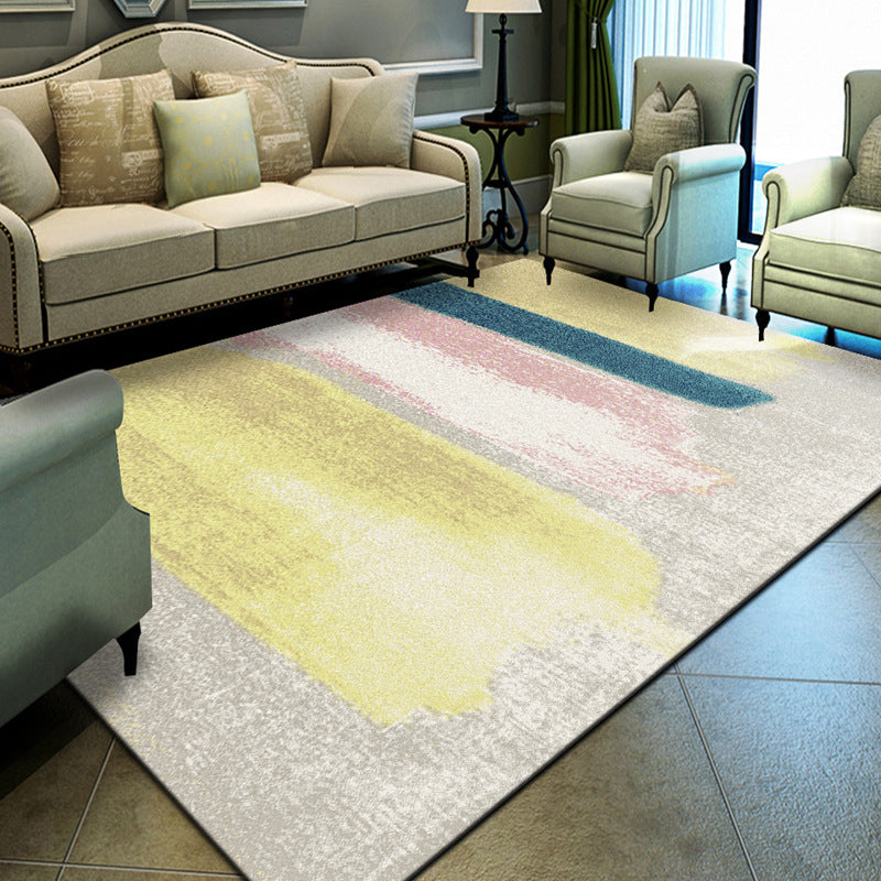 Unique Geometrical Print Rug Multi Color Modern Carpet Synthetics Stain Resistant Washable Non-Slip Backing Rug for Home Clearhalo 'Area Rug' 'Modern' 'Rugs' Rug' 2199729