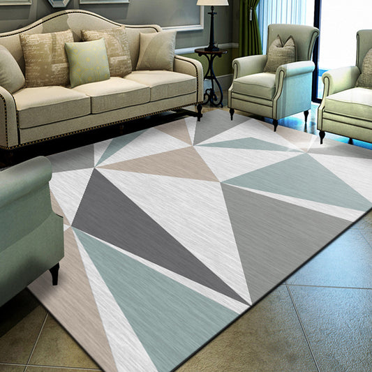 Unique Geometrical Print Rug Multi Color Modern Carpet Synthetics Stain Resistant Washable Non-Slip Backing Rug for Home Clearhalo 'Area Rug' 'Modern' 'Rugs' Rug' 2199730