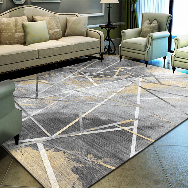 Unique Geometrical Print Rug Multi Color Modern Carpet Synthetics Stain Resistant Washable Non-Slip Backing Rug for Home Clearhalo 'Area Rug' 'Modern' 'Rugs' Rug' 2199734