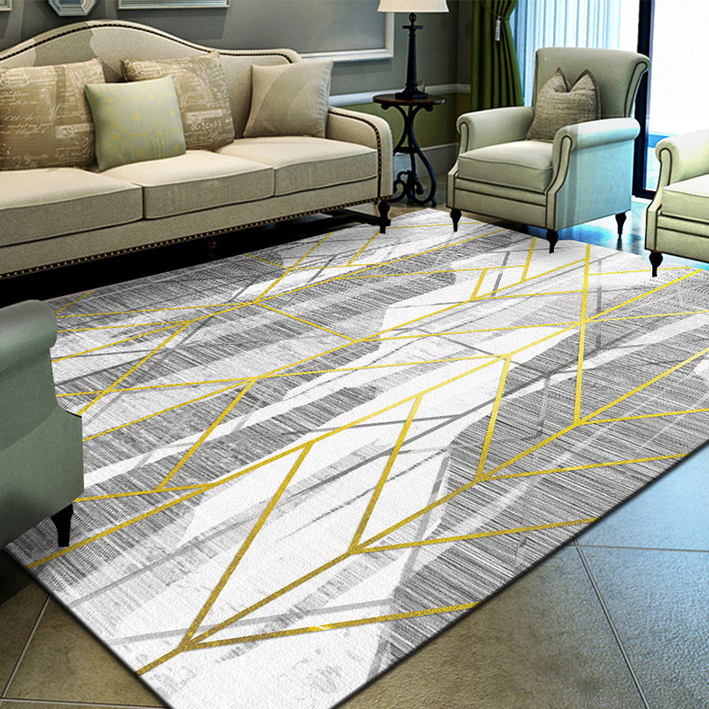 Unique Geometrical Print Rug Multi Color Modern Carpet Synthetics Stain Resistant Washable Non-Slip Backing Rug for Home Clearhalo 'Area Rug' 'Modern' 'Rugs' Rug' 2199741