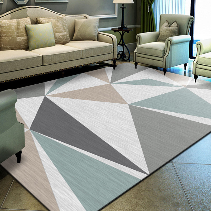 Unique Geometrical Print Rug Multi Color Modern Carpet Synthetics Stain Resistant Washable Non-Slip Backing Rug for Home Clearhalo 'Area Rug' 'Modern' 'Rugs' Rug' 2199756