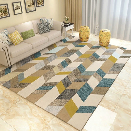 Multicolor Modern Rug Polyester Graphic Print Area Carpet Machine Washable Anti-Slip Backing Stain Resistant Rug for Family Room Clearhalo 'Area Rug' 'Modern' 'Rugs' Rug' 2199776