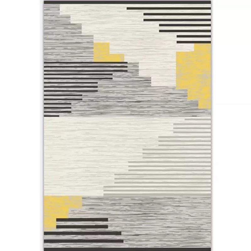 Nordic Drawing Room Rug Multi Colored Patterned Carpet Polypropylene Machine Washable Anti-Slip Backing Pet Friendly Rug Clearhalo 'Area Rug' 'Modern' 'Rugs' Rug' 2199784