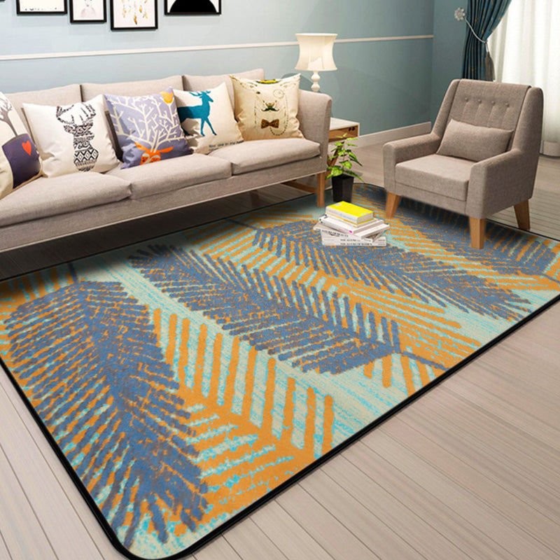 Nordic Drawing Room Rug Multi Colored Patterned Carpet Polypropylene Machine Washable Anti-Slip Backing Pet Friendly Rug Clearhalo 'Area Rug' 'Modern' 'Rugs' Rug' 2199797