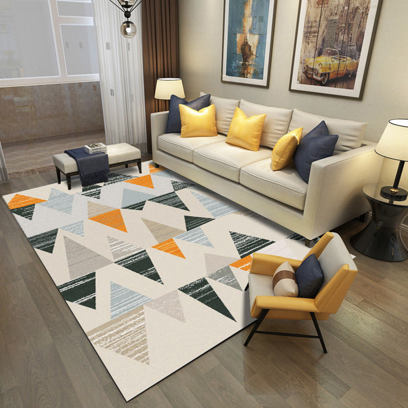 Multi-Colored Living Room Rug Contemporary Geometric Carpet Synthetics Stain Resistant Non-Slip Backing Washable Rug Clearhalo 'Area Rug' 'Modern' 'Rugs' Rug' 2199817