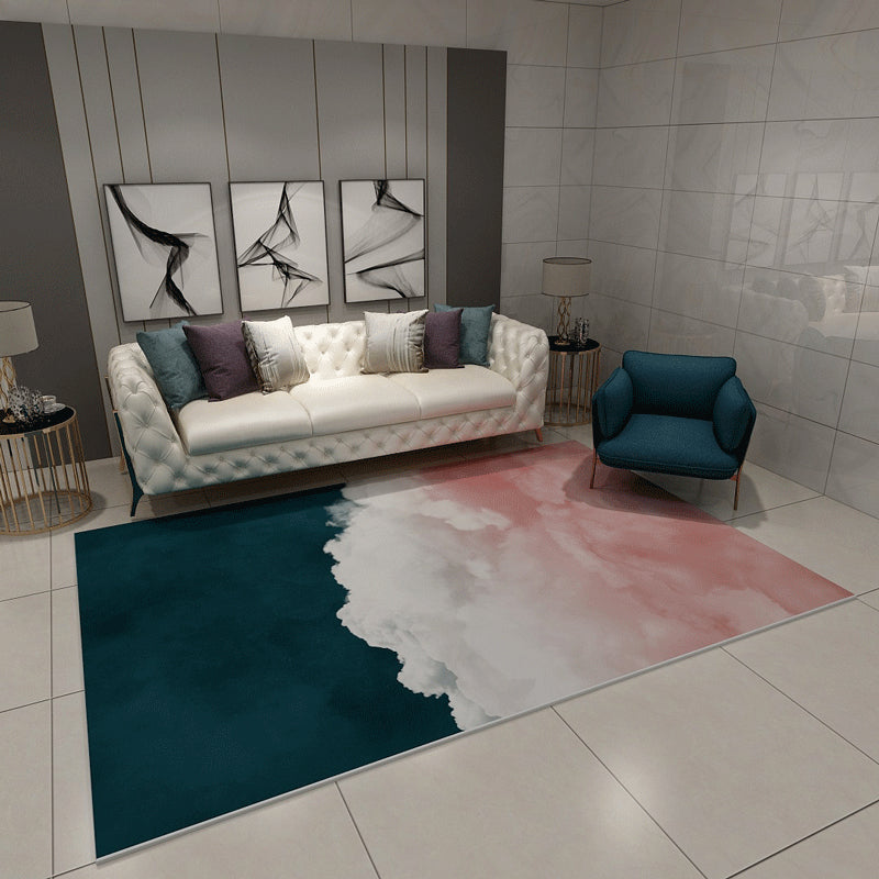 Minimalistic Nordic Style Rug Multicolor Color-Blocking Rug Machine Washable Pet Friendly Non-Slip Backing Carpet for Room Clearhalo 'Area Rug' 'Modern' 'Rugs' Rug' 2199831