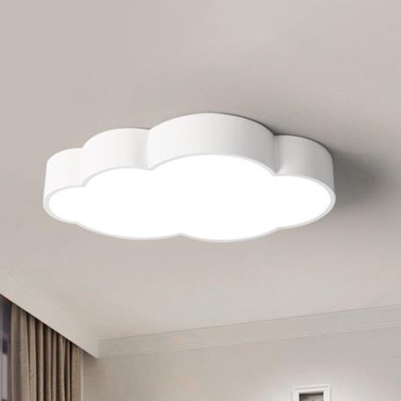 Acrylic Cloud Shade Flush Light Minimalist LED Flush Ceiling Light Fixture for Nursery White Clearhalo 'Ceiling Lights' 'Close To Ceiling Lights' 'Close to ceiling' 'Flush mount' Lighting' 2204207