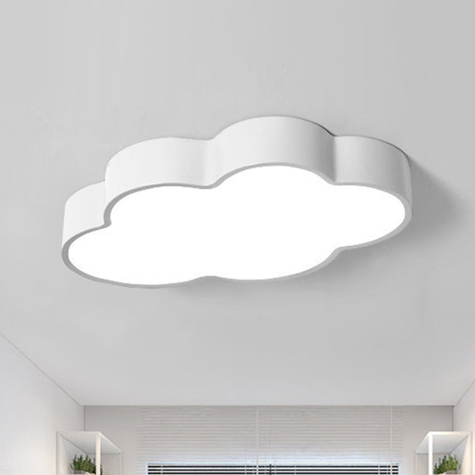 Acrylic Cloud Shade Flush Light Minimalist LED Flush Ceiling Light Fixture for Nursery Clearhalo 'Ceiling Lights' 'Close To Ceiling Lights' 'Close to ceiling' 'Flush mount' Lighting' 2204208